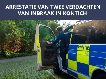 Arrestatie twee verdachten inbraak Kontich